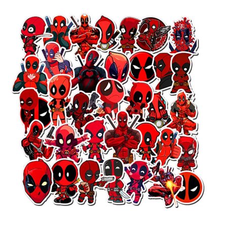 35 st Deadpool Marvel Superhero Comics Tecknad Anime Character Graffiti klistermärken