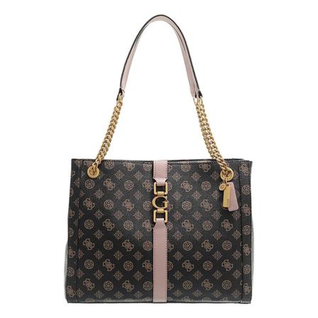 Guess, Shoulder bag ;Briana; Girlfriend Bruin, Dames, Maat:ONE Size,leer