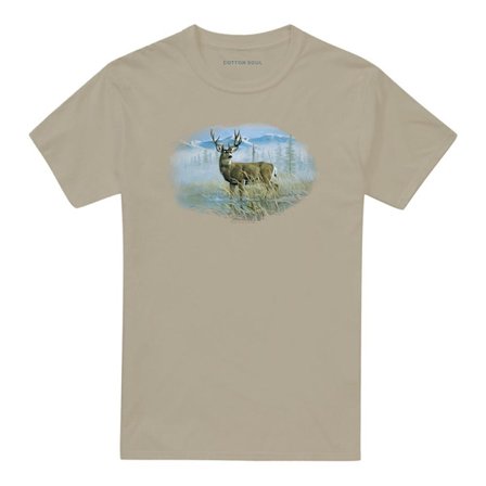 Wild Wings Unisex Vuxen Wildlife Out of The Mist Mule Deer T-Sh