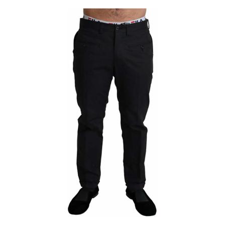 Dolce & Gabbana, Formal Trousers Czarny, Mężczyzna, Rozmiar: M
