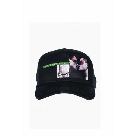 Dsquared2, Cap Zwart, Heren, Maat:ONE Size