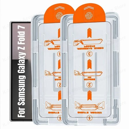 2-pack kompatibla Samsung Galaxy Z Fold 7 6 5 Auto Damm-Eliminering Bubblafria Klara Skärmskydd kompatibla Samsung Z Fold5 Fold6 Fold7