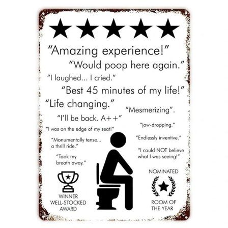 Vintage metallikyltit kylpyhuoneen sisustus sarjakuva rautakoriste