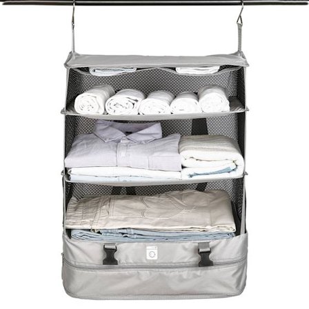 (S)Bærbare Hengende Hyller 3 Nivåer Reise Bagasje Organizer Coll