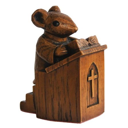 Sød museforelæserpynt Trendy yndig skrivebordsdekoration til indendørs brug 1 stk.