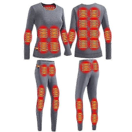 Vinter Termisk Oppvarmet Jakke 28 Områder Tur Skjorter Ski Sett Oppvarmet Klær Oppvarmet Undertøy