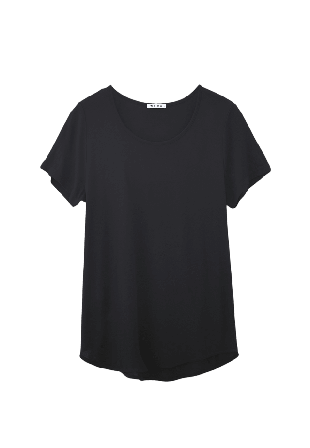 Wera T-shirt med båtringning FREDRIKA T-shirts & toppar Dam Svart L