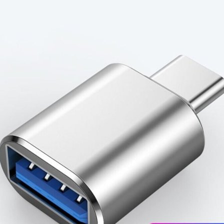 Typ C till USB-adapter, USB C till USB 3.0-adapter, aluminium silver