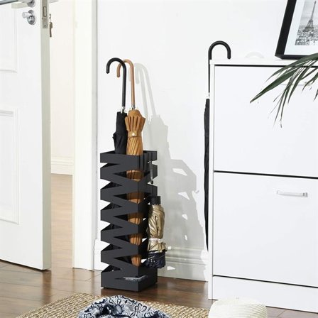 Metallinen sateenvarjoteline - Svart