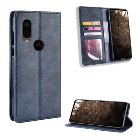 Bofink Vintage Motorola One Vision kotelot - Sininen