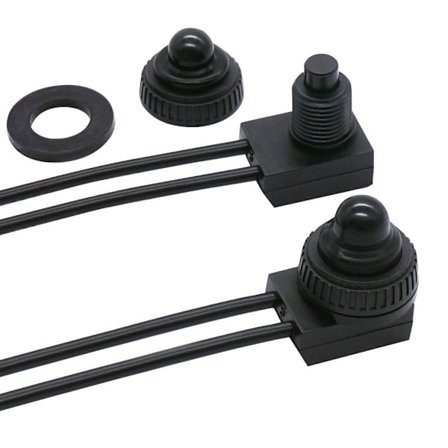 2kpl RV-painikekytkin Vesitiivis SPST-kytkin Kuparikytkin