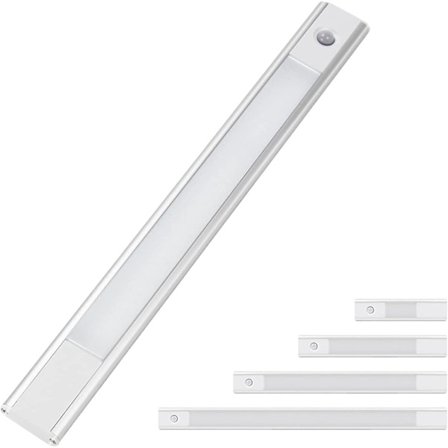 Underskabsbelysning, bevægelsessensor, varmt lys, USB genopladelig (30 cm)