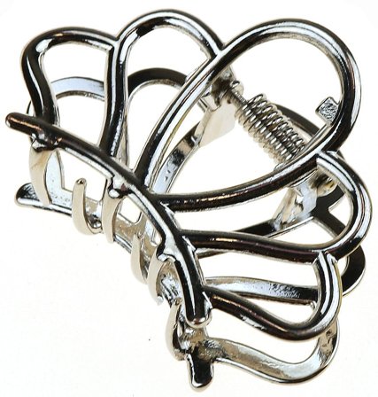 Senze Hårklemme 4 cm Rhodium, Hår, Hårpynt, Hårklemmer