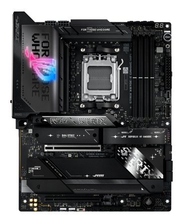 ASUS ROG STRIX X870E-E GAMING WIFI, ATX, AM5, DDR5, 3x M.2 PCIe 5.0, 2x USB4, 5GbE LAN, Wi-Fi 7 320MHz (802.11be)