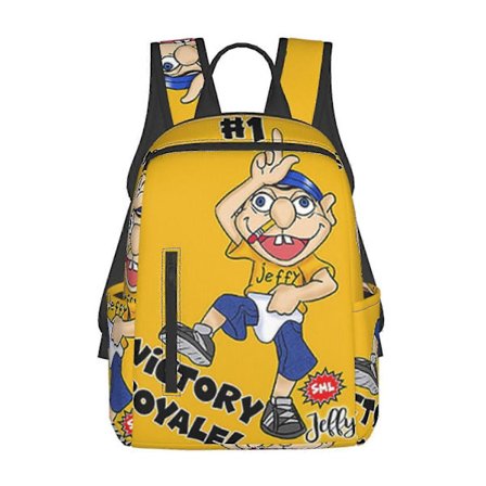 j1651 SML Movie Jeffy Lätt Ryggsäck Student Bokväska Skolväska Portfölj Dagsryggsäck Unisex Knapsack Rucksack För Barn Tonåringar Vuxna e1651