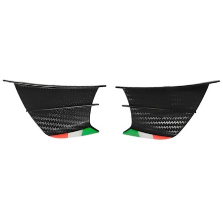 2 stk. Motorcykel Vinge Side Spoiler Kåber Winglets Passer til NINJA 400 250 Z900 Z1000 Mat Kulfiber Stil