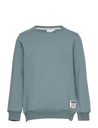 Nkmhonk Ls Sweat Unb Sweat-shirt Tröja Blå Name It