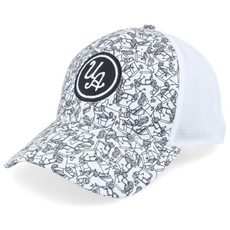 Under Armour - Vit trucker Keps - Iso-chill Armourvent Str White Trucker @ Hatstore