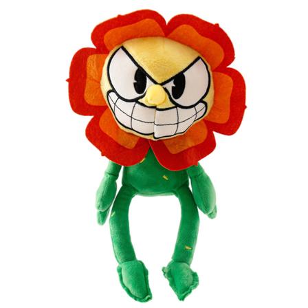 1 tekopps Cuphead Chalice Devil Boss King Dice plysj leker Su