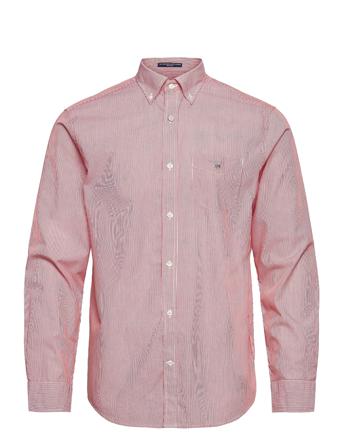 Reg Broadcloth Banker Bd Paita Rento Casual Punainen GANT