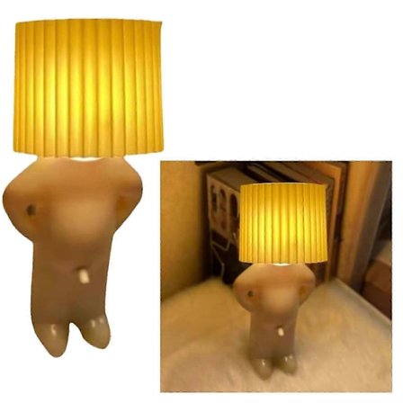 Sjenert Mann Lampe, Rampete Gutt Kreativ Bordlampe Morsom Liten Bordlampe Sjenert Mann NY