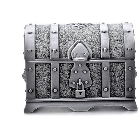 Metal smykkeskrin ørering opbevaringsboks retro pirat skattekiste high-end smykkeskrin fløjlskrin (LGL)