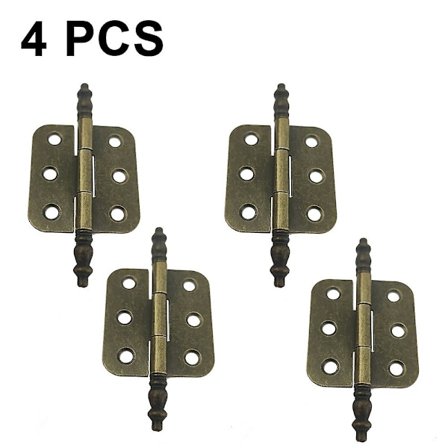 4 stk Grønne Bronsehengsler Kronehode Butt Hengsler For Møbler Skap Skuffe Dør