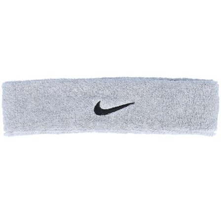 Nike - Grå headband Beanie - Swoosh Grey/Black Headband @ Hatstore