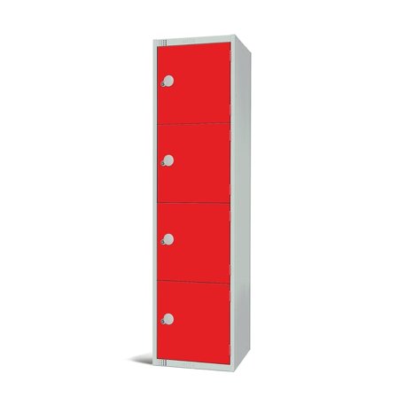 Elite locker, 4 door, 1800x450x450 mm, red