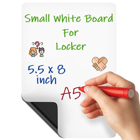 2 stk. Whiteboard for skap, magnetisk, 14 x 20 cm - Magnetisk whiteboard for skap - Whiteboard for skap, magnetisk - Små magnetiske whiteboards for 