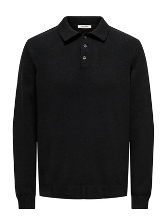 ONLY & SONS | Onshope Rlx Ls Polo Knit Life | S