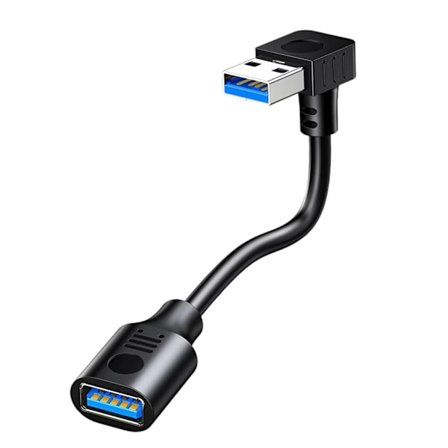90 asteen uros-naaras-kaapeli USB 3.0 tilaa säästävä tiedonsiirtokaapeli