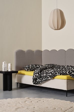 Jotex - Teddy Sengegavl 90 Cm Grå Teddy - BURLEY - Kjøp Sengegavler hos Jotex