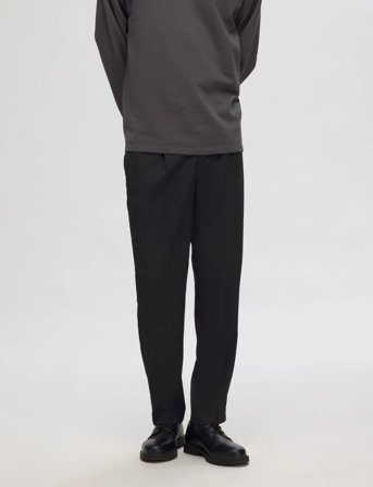Selected Slh190-Reg Tapered Leroy Pleat Pant Noos - Black - L
