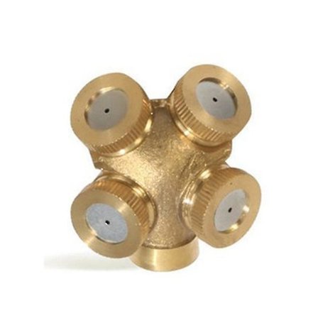 4 hullers professionel tågespraydyse messing spray tågedyser have sprinkler vandslange konnektor konnektor