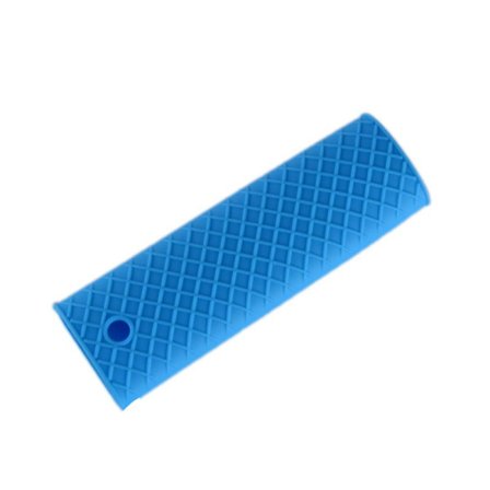 Hållbara silikonhandtag för grytor halkfria stekpanna kokkärlshandtag (blå) - 2 stycken