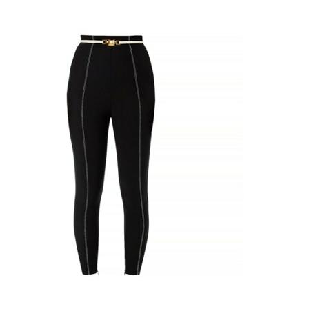 Elisabetta Franchi, Leggings Czarny, Kobieta, Rozmiar: XS