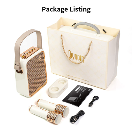 Divoom Songbird-HQ hvit karaokemaskin