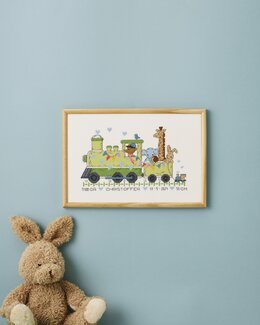 Stickpackung Taufbild Grün