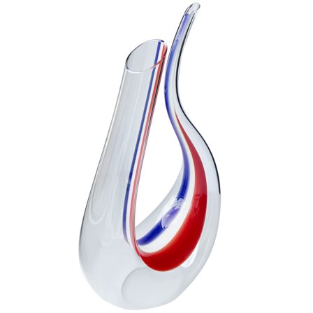 Riedel Amadeo vinkaraffel, blå/hvit/rød' - 'Blå, hvid, rød