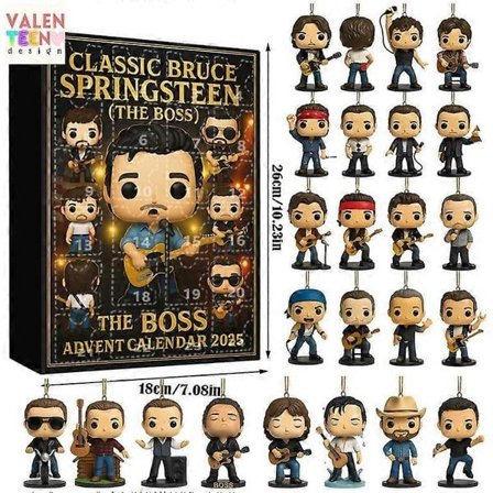 2025 "The Boss" Bruce Springsteen Jule Blind Box Akryl Vedhæng Dekoration