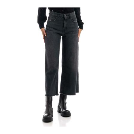 Manila Grace, Wide Trousers Zwart, Dames, Maat:W25