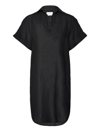 GANT Rel Ss Linen Caftan - Black - 36