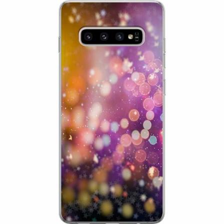 Samsung Galaxy S10+ Genomskinligt Skal Glitter
