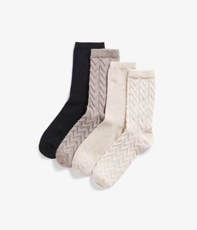 Kappahl | Sokker 4-pk | Lys beige