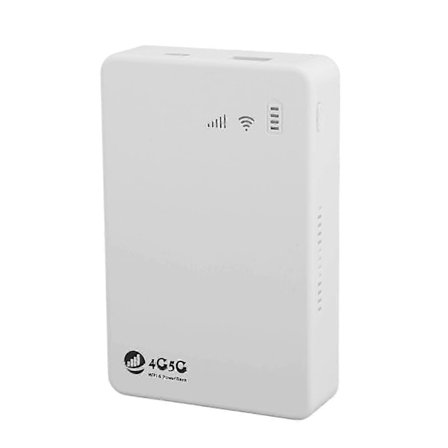 4G LTE & 5G Ulåst Mobilt WiFi Hotspot 300Mbps Router med SIM-slot, Understøtter 10 Enheder, 10000MAh