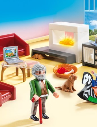PLAYMOBIL Playmobil Dollhouse Komfortabel Stue - 70207 - Multi/patterned - ONE SIZE