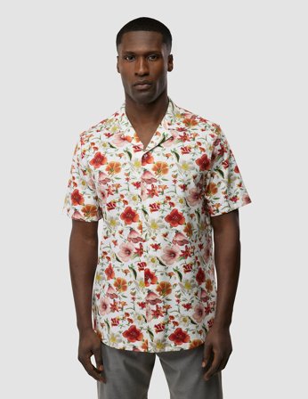 Shaping New Tomorrow - Short-Sleeved Shirt Bowling Collar - Botanical - Herren - Größe S