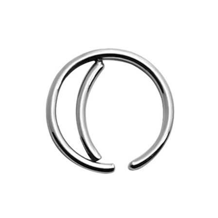 Falske piercing ører læbe næse ring septum læbe ring sølv