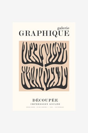 Malerifabrikken - Poster Graphique 5 - Beige - Posters - Från Homeroom